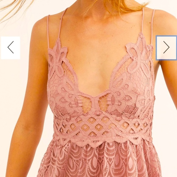 HOST PIC FREE PEOPLE ONE ADELLA BURNOUT SLIP DRESS RARE MAUVE COLOR SIZE MEDIUM - Picture 6 of 12